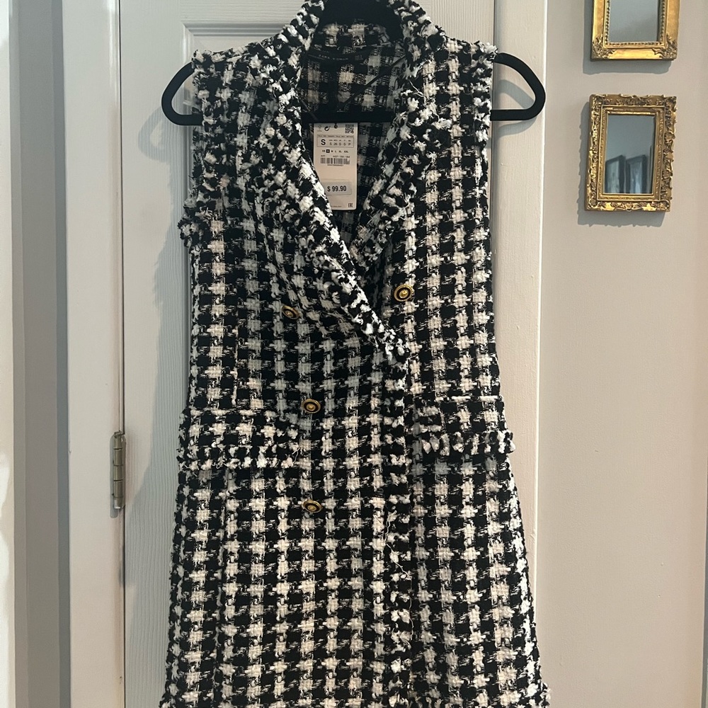Never worn tweed Zara dress!